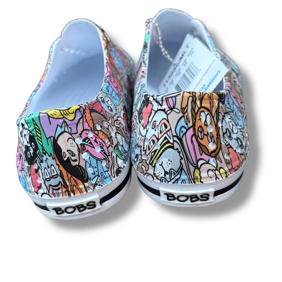 BOBS from Skechers Aquamenace Dog Cat‎ Print EVA Foam Rubber Shoe Sz 5 New - Picture 5 of 8